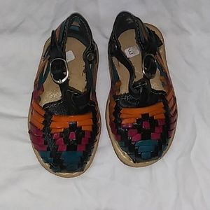 Toddler's multi color sandals